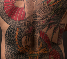 京都　和彫り　彫とら