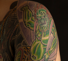 京都　和彫り　彫とら